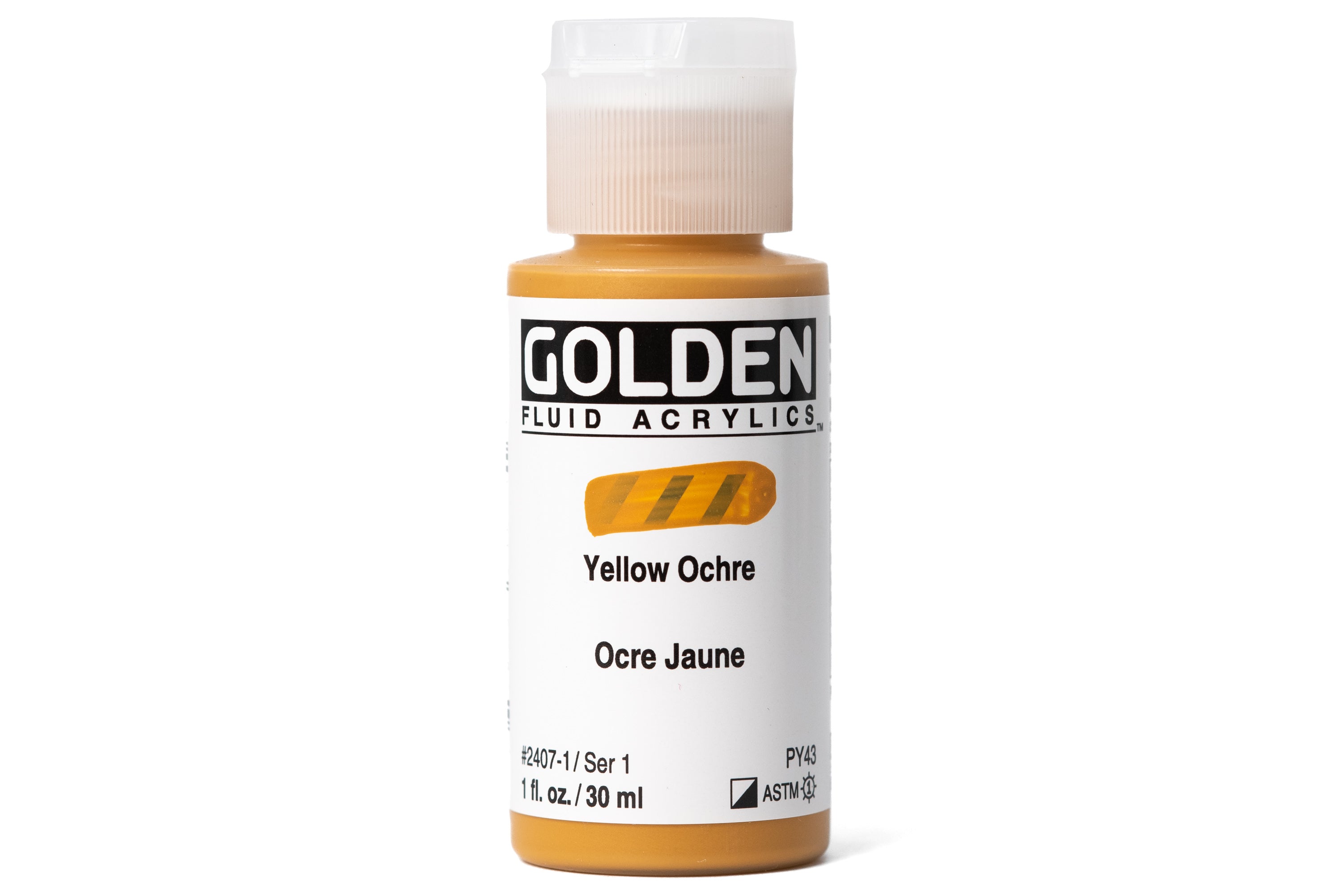 Golden - Golden Fluid Acrylics, Yellow Ochre - St. Louis Art Supply