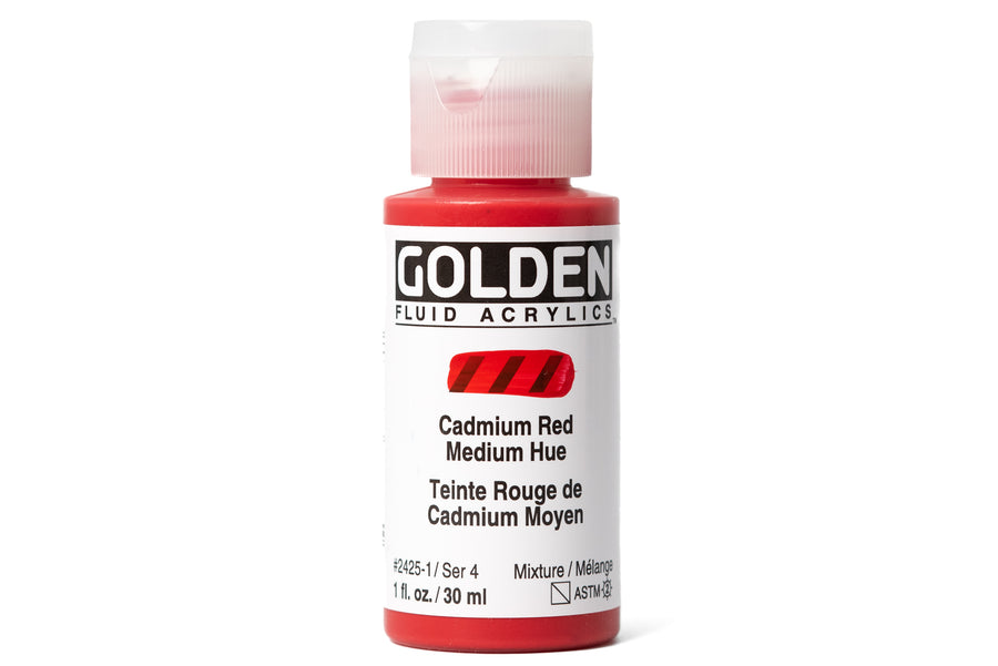 Golden - Golden Fluid Acrylics, Cadmium Red Medium Hue - St. Louis Art Supply