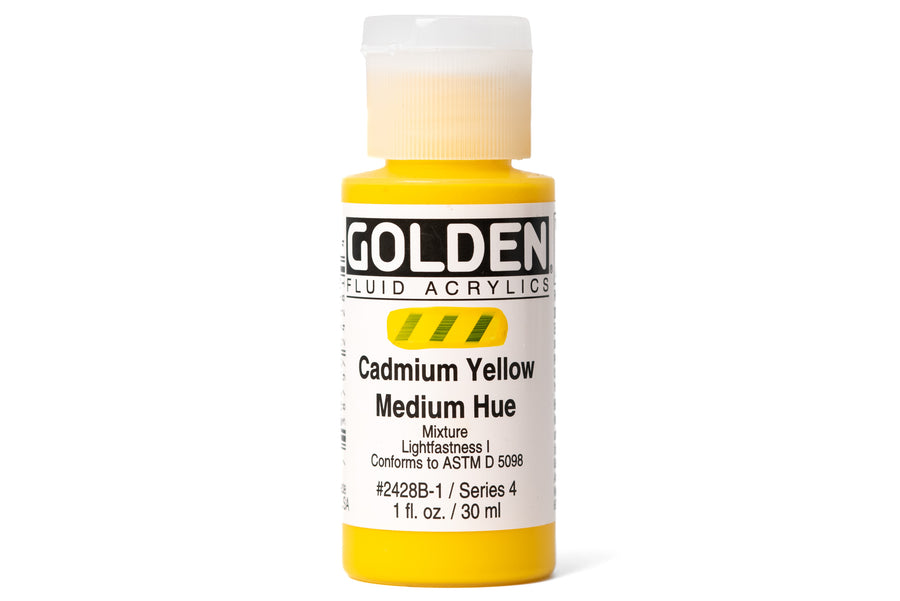 Golden - Golden Fluid Acrylics, Cadmium Yellow Medium Hue - St. Louis Art Supply