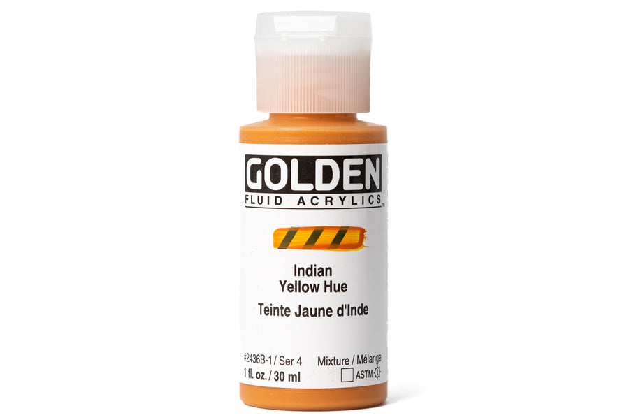 Golden - Golden Fluid Acrylics, India Yellow Hue - St. Louis Art Supply
