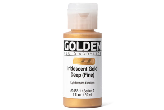 Golden - Golden Fluid Acrylics, Iridescent Gold Deep (Fine) - St. Louis Art Supply