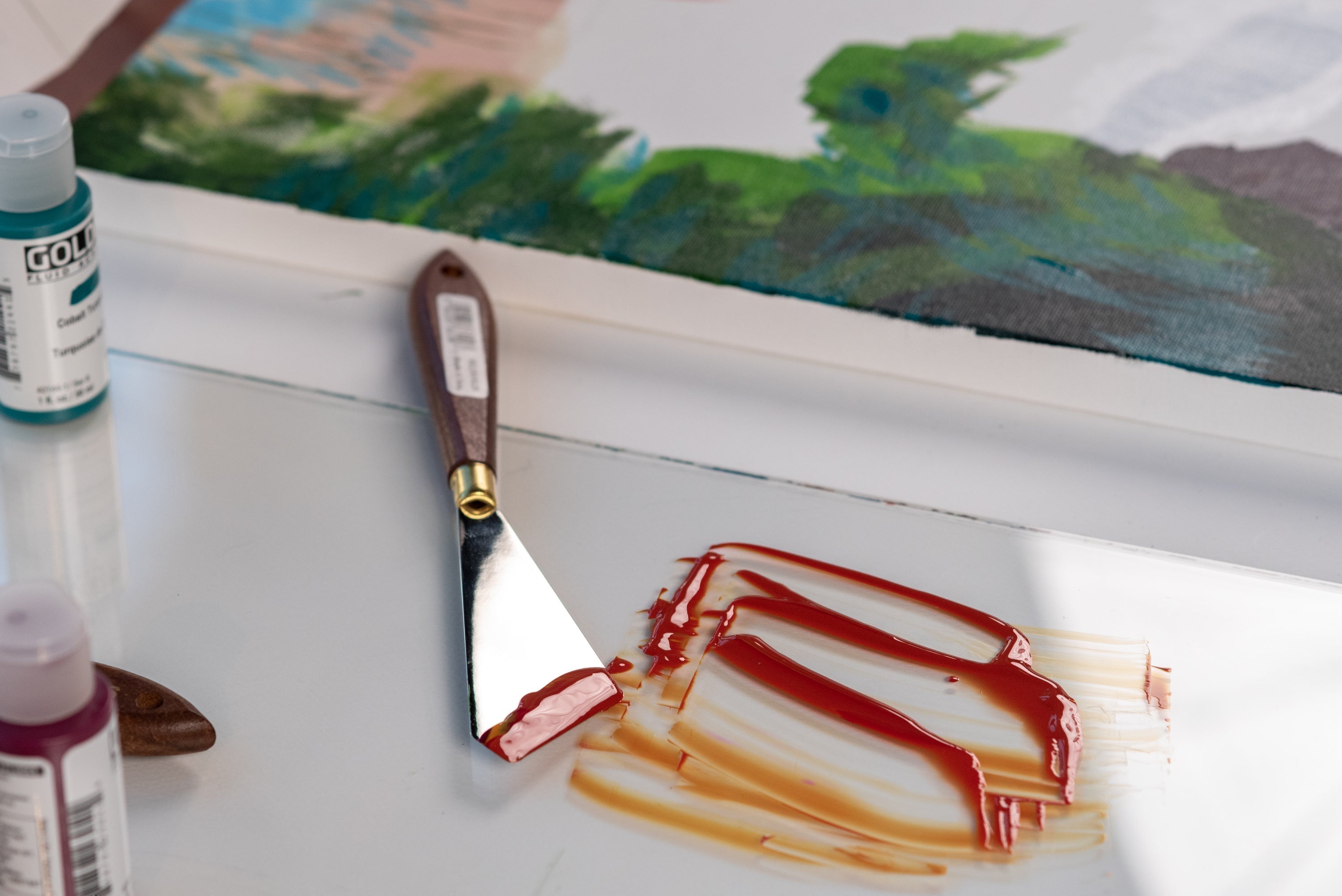 Golden - Golden Fluid Acrylics, Raw Umber - St. Louis Art Supply