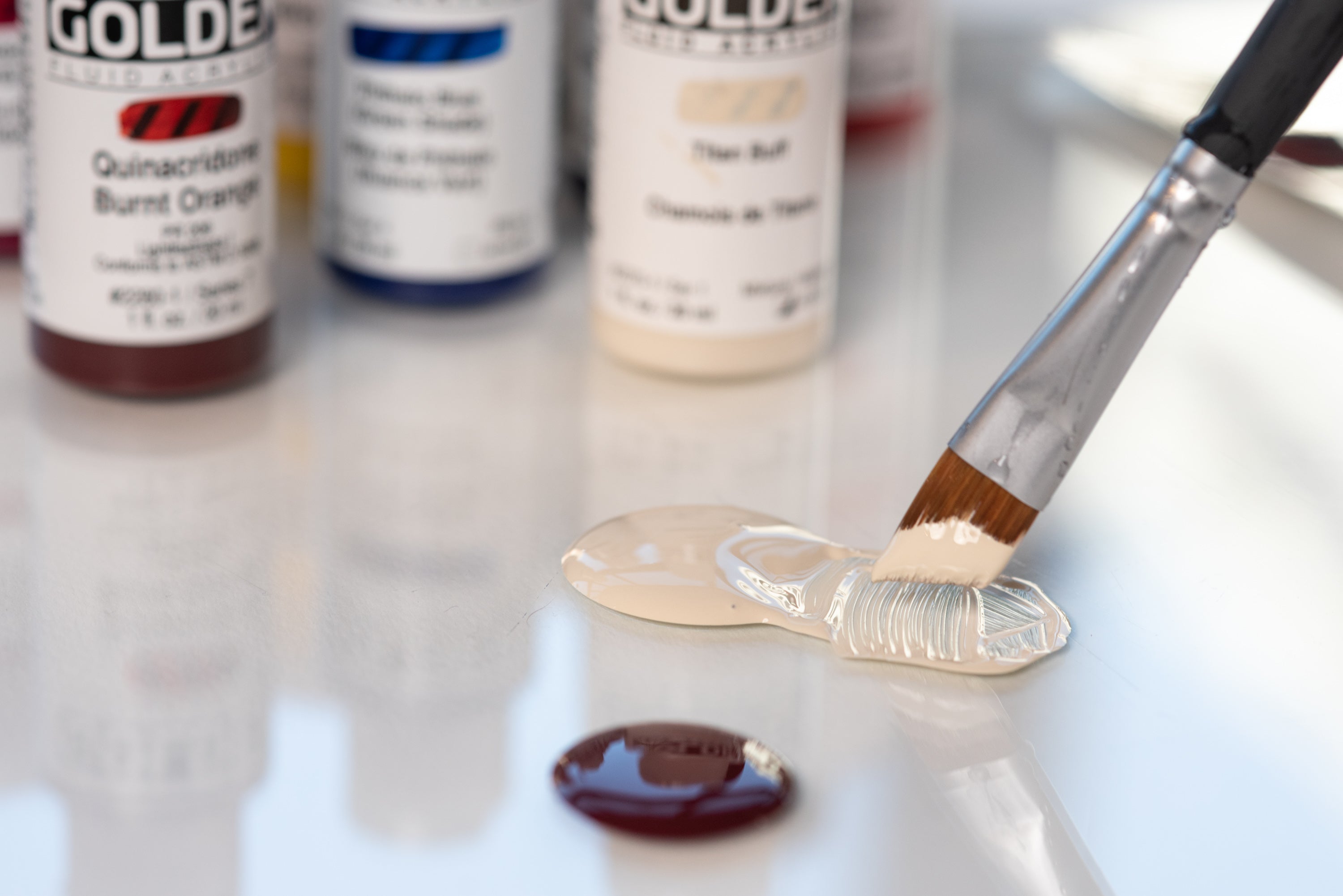 Golden - Golden Fluid Acrylics, Raw Umber - St. Louis Art Supply
