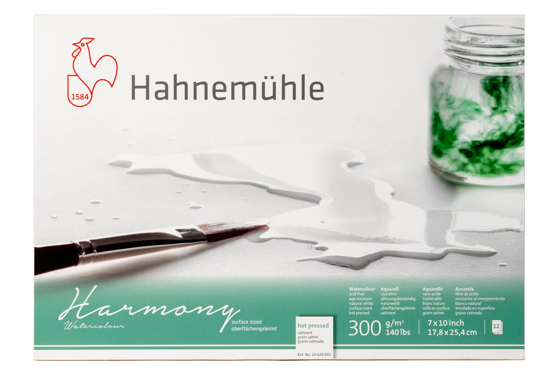 Hahnemühle Blocco Per Acquerello AQUARELL-BLOCK #628019 – 12x17 Cm, Carta Opaca 200g, Fatta A Mano