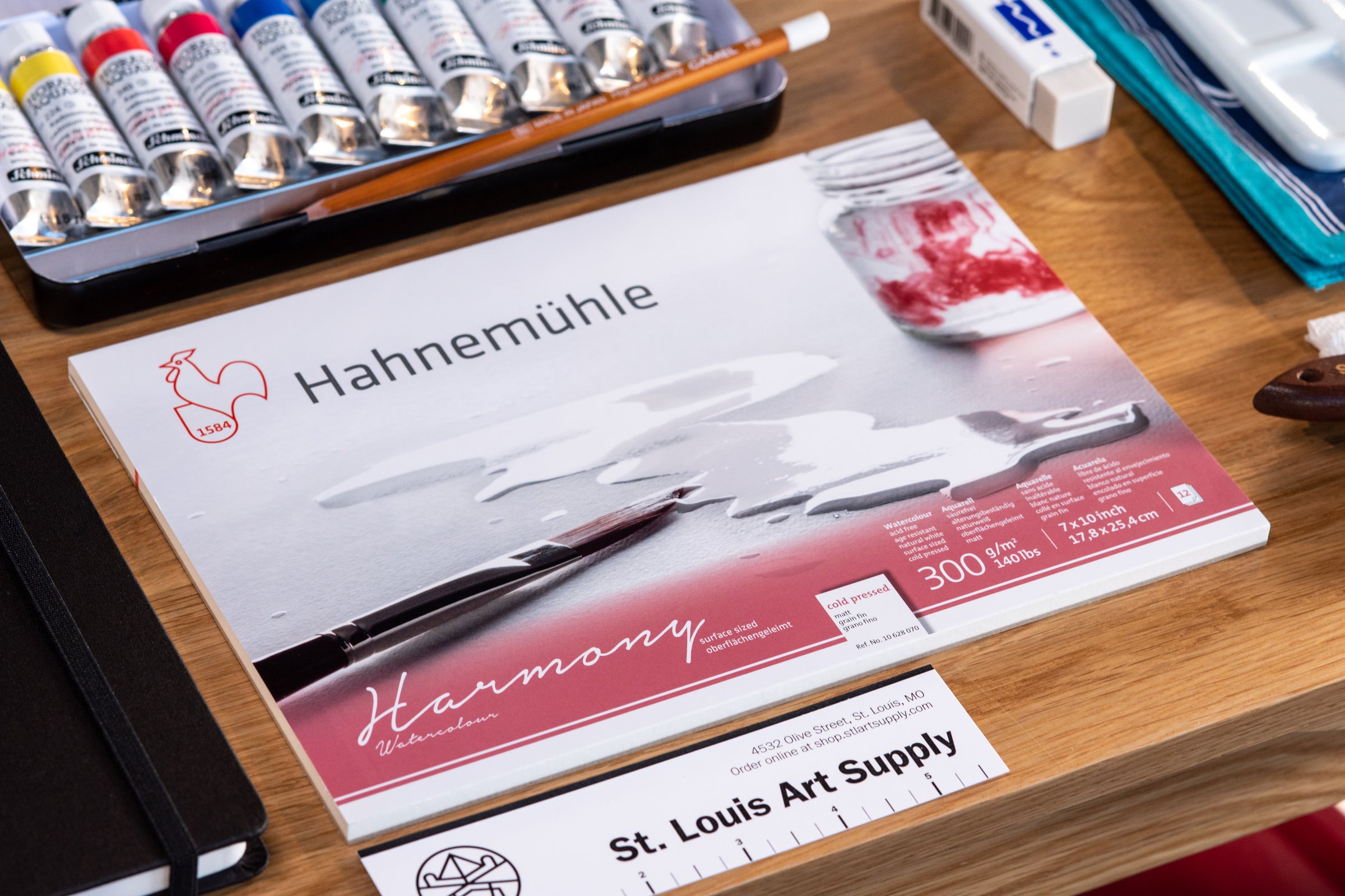 Hahnemühle Harmony Rough Watercolor Paper Block, 12 Sheets