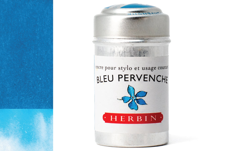 J. Herbin - J. Herbin Fountain Pen Ink, Bleu Pervenche, Cartridges - St. Louis Art Supply