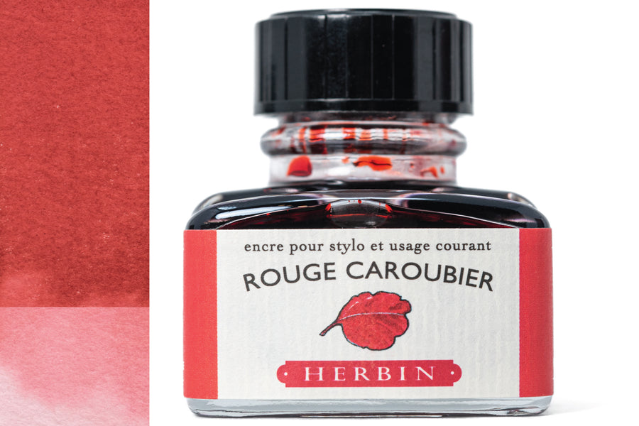 J. Herbin - J. Herbin Fountain Pen Ink, Rouge Caroubier, 30 mL - St. Louis Art Supply