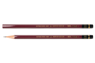Mitsubishi Pencil Co. - Hi-Uni Pencil, 2B, Set of 12 - St. Louis Art Supply