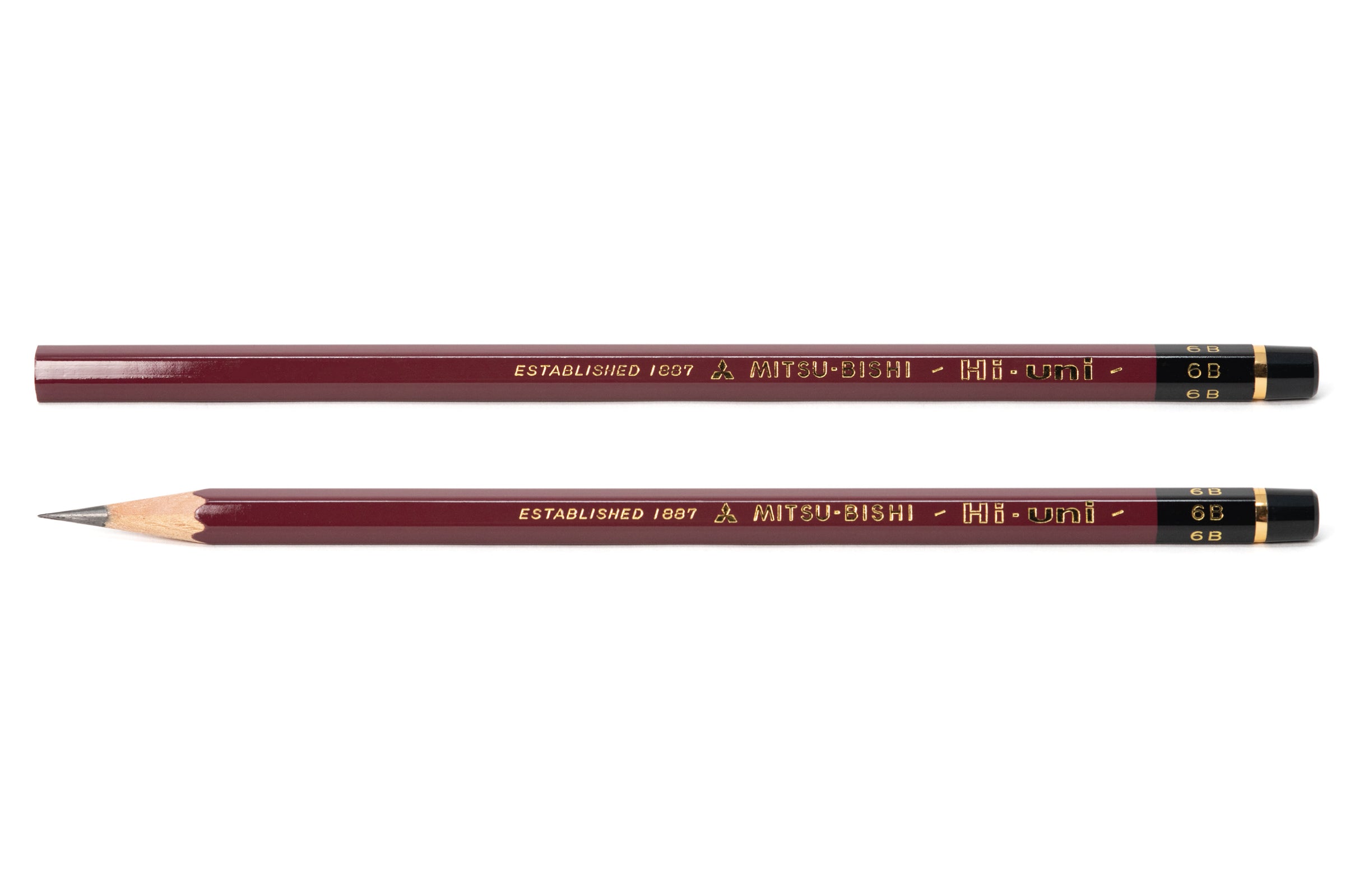 Mitsubishi Hi-Uni Pencil, 6B – St. Louis Art Supply