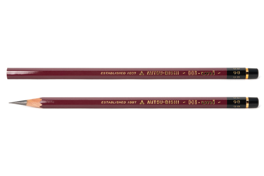 Mitsubishi Pencil Co. - Hi-Uni Pencil, 9B, Set of 12 - St. Louis Art Supply