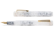 Hightide - Attaché Marbled Fountain Pen, White - St. Louis Art Supply