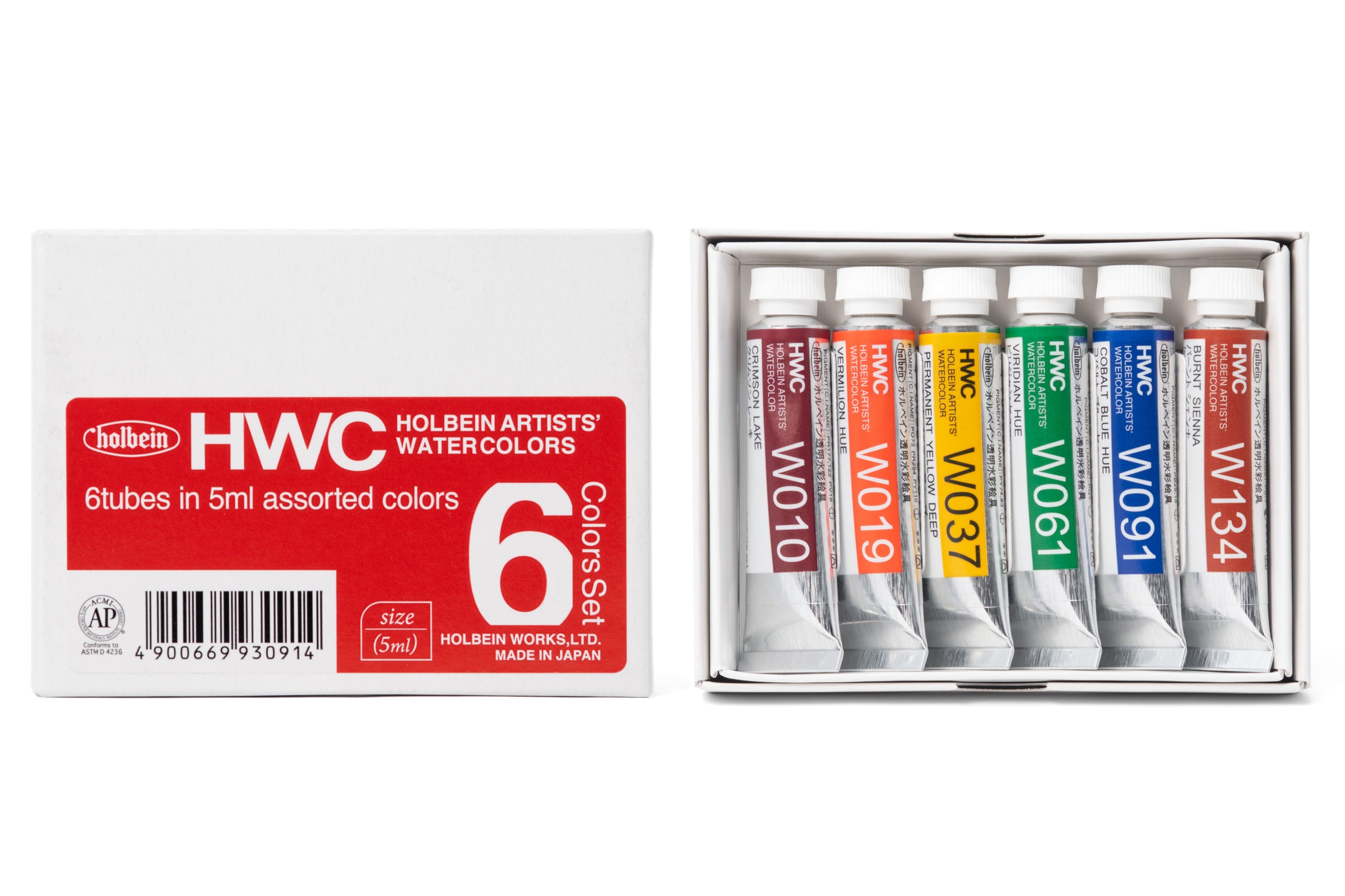 Holbein Artists' Watercolour Paint, Introductory Set of 6 — Illustrators'  Lounge
