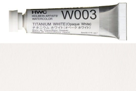 Holbein - Holbein Artists' Watercolors, 5 mL, Titanium White (W003) - St. Louis Art Supply