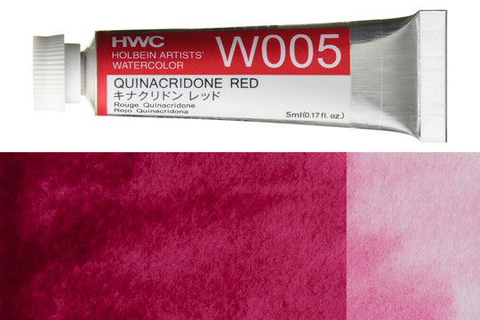 Holbein - Holbein Artists' Watercolors, 5 mL, Quinacridone Red (W005) - St. Louis Art Supply