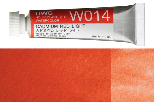 Holbein - Holbein Artists' Watercolors, 5 mL, Cadmium Red Light (W014) - St. Louis Art Supply