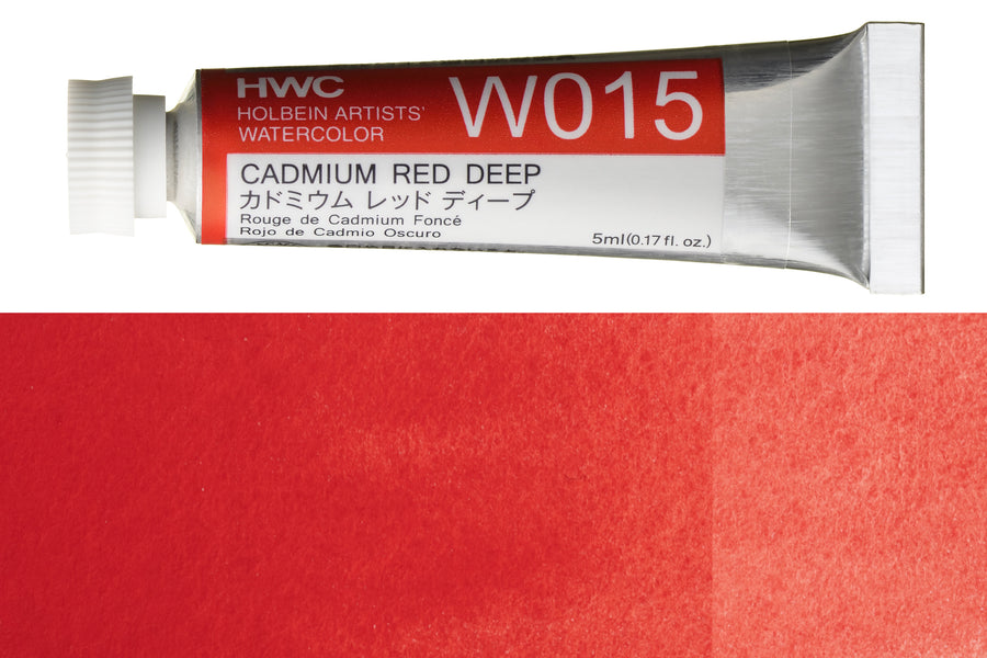 Holbein - Holbein Artists' Watercolors, 5 mL, Cadmium Red Deep (W015) - St. Louis Art Supply