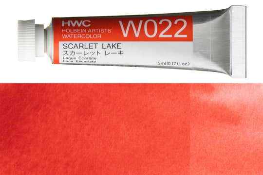 Holbein - Holbein Artists' Watercolors, 5 mL, Scarlet Lake (W022) - St. Louis Art Supply