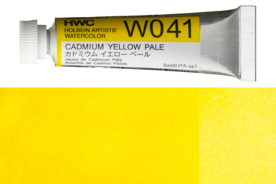 Holbein - Holbein Artists' Watercolors, 5 mL, Cadmium Yellow Pale (W041) - St. Louis Art Supply