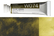 Holbein - Holbein Artists' Watercolors, 5 mL, Olive Green (W074) - St. Louis Art Supply