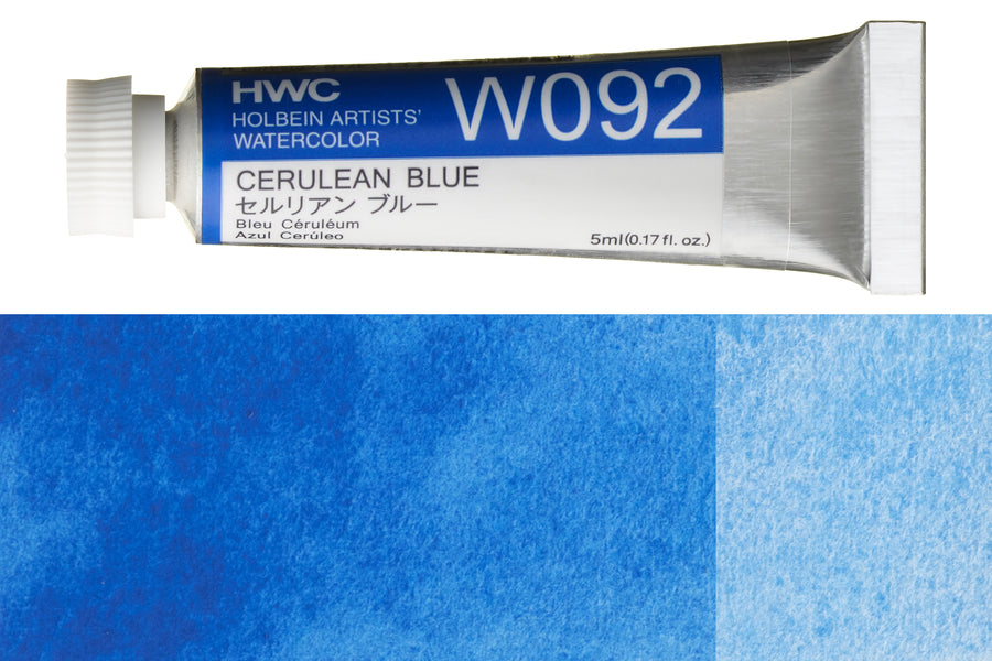 Holbein - Holbein Artists' Watercolors, 5 mL, Cerulean Blue (W092) - St. Louis Art Supply