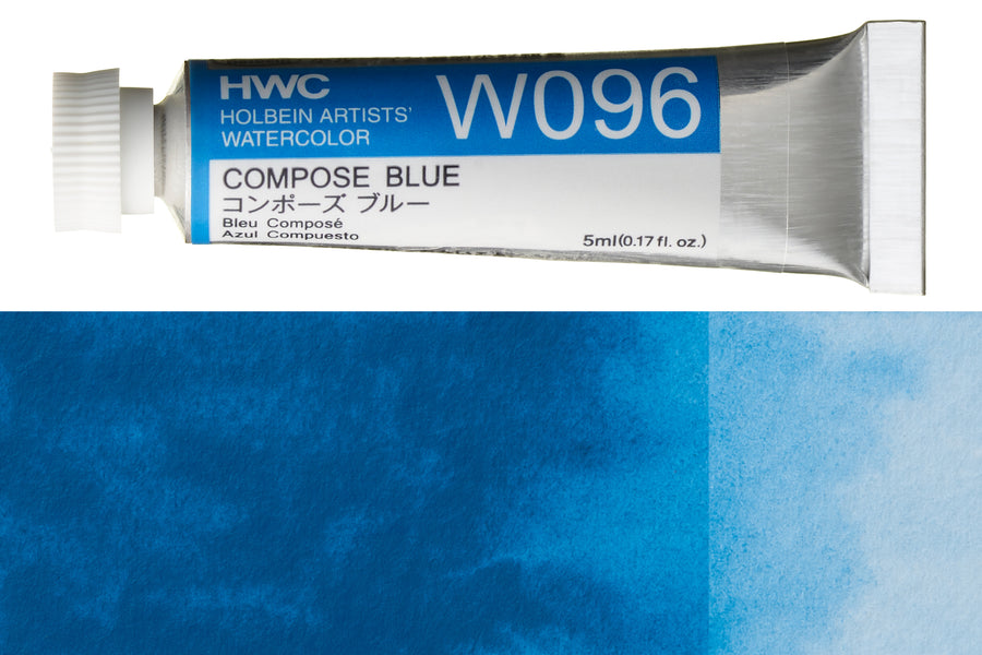 Holbein - Holbein Artists' Watercolors, 5 mL, Compose Blue (W096) - St. Louis Art Supply