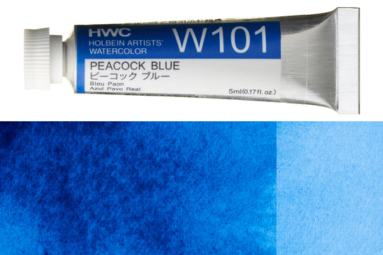 Holbein - Holbein Artists' Watercolors, 5 mL, Peacock Blue (W101) - St. Louis Art Supply
