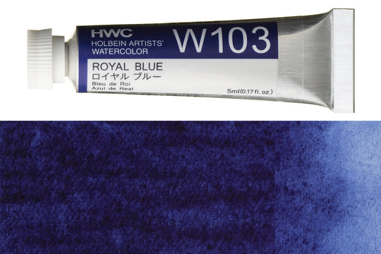 Holbein - Holbein Artists' Watercolors, 5 mL, Royal Blue (W103) - St. Louis Art Supply