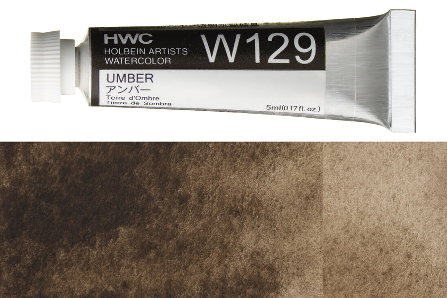Holbein - Holbein Artists' Watercolors, 5 mL, Umber (W129) - St. Louis Art Supply