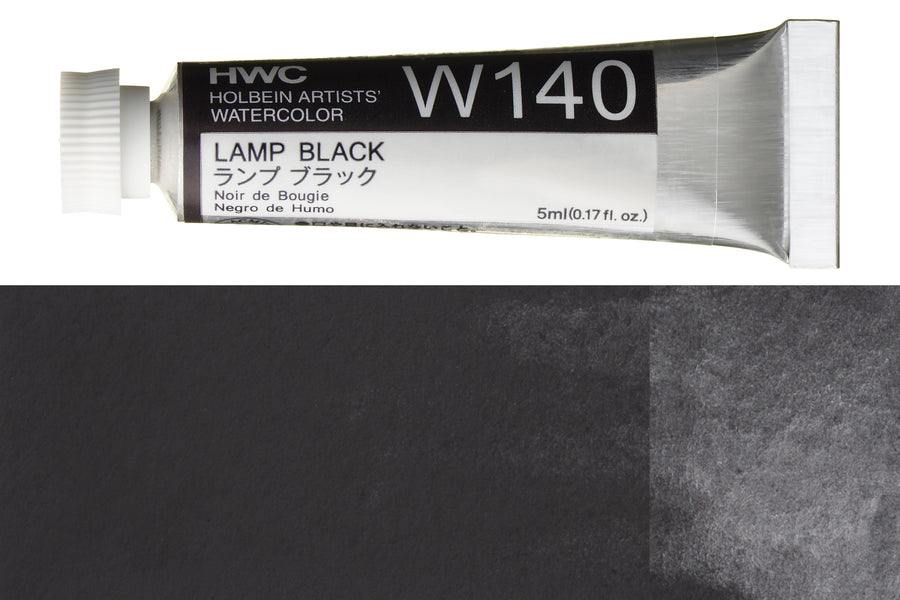 Holbein - Holbein Artists' Watercolors, 5 mL, Lamp Black (W140) - St. Louis Art Supply