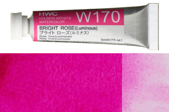 Holbein - Holbein Artists' Watercolors, 5 mL, Bright Rose Luminous (W170) - St. Louis Art Supply