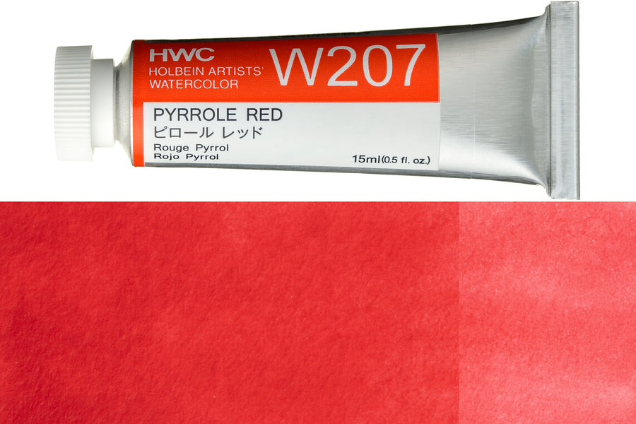 Holbein - Holbein Artists' Watercolors, 15 mL, Pyrrole Red (W207) - St. Louis Art Supply