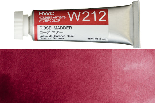 Holbein - Holbein Artists' Watercolors, 15 mL, Rose Madder (W212) - St. Louis Art Supply