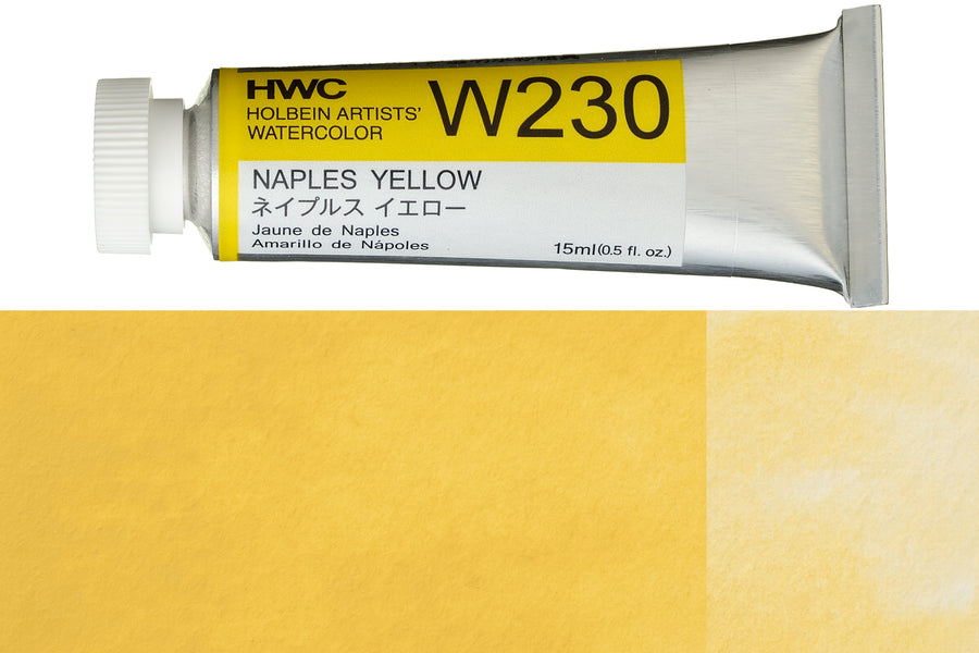Holbein - Holbein Artists' Watercolors, 15 mL, Naples Yellow (W230) - St. Louis Art Supply