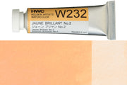 Holbein - Holbein Artists' Watercolors, 15 mL, Jaune Brilliant #2 (W232) - St. Louis Art Supply