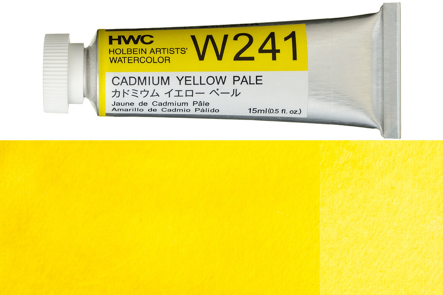 Holbein - Holbein Artists' Watercolors, 15 mL, Cadmium Yellow Pale (W241) - St. Louis Art Supply