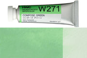 Holbein - Holbein Artists' Watercolors, 15 mL, Compose Green (W271) - St. Louis Art Supply