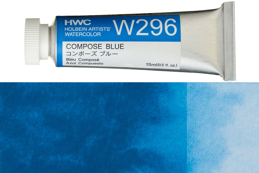 Holbein - Holbein Artists' Watercolors, 15 mL, Compose Blue (W296) - St. Louis Art Supply