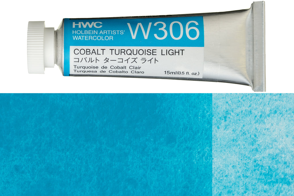 Holbein Artists' Watercolors, 15 mL, Cobalt Turquoise Light (W306) – St.  Louis Art Supply