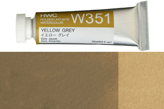 Holbein - Holbein Artists' Watercolors, 15 mL, Yellow Grey (W351) - St. Louis Art Supply