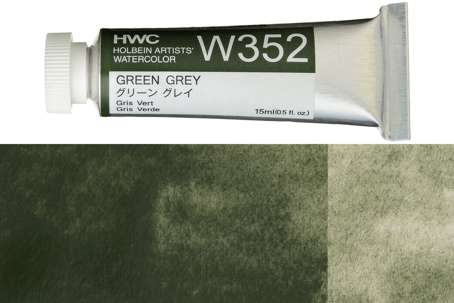 Holbein - Holbein Artists' Watercolors, 15 mL, Green Grey (W352) - St. Louis Art Supply
