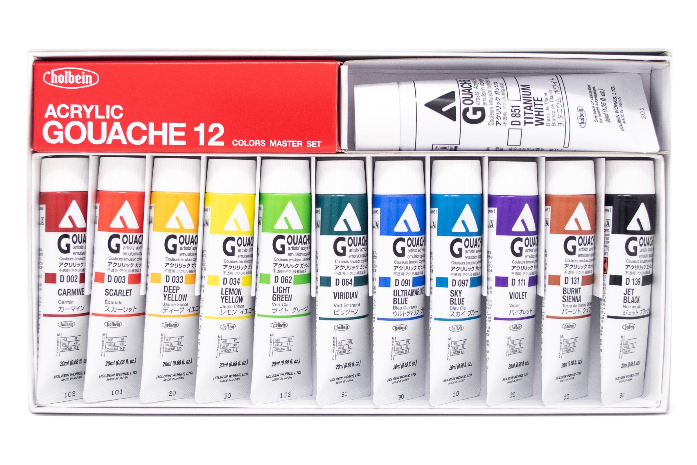 Holbein Acryla Acrylic Set of 24 - Judsons Art Outfitters