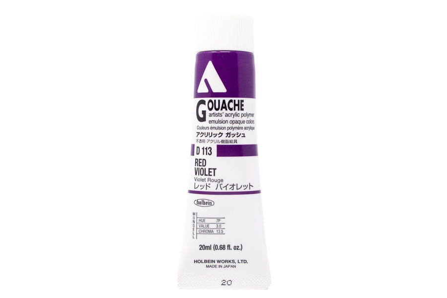 Holbein - Acrylic Gouache, 20 mL, Red Violet - St. Louis Art Supply