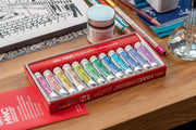 Holbein - Holbein Artists' Watercolors, 5 mL, Pastel Set of 12 - St. Louis Art Supply