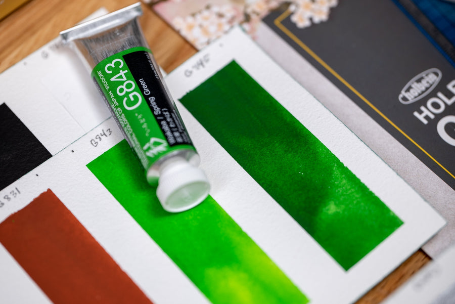 Holbein Artists' Watercolor - Leaf Green, 15 ml tube