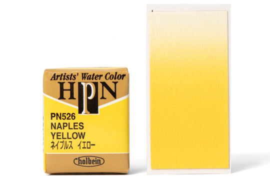 Holbein - Holbein Artists' Watercolor Half Pans, #526 Naples Yellow - St. Louis Art Supply