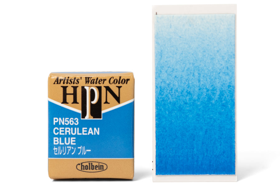 Holbein - Holbein Artists' Watercolor Half Pans, #563 Cerulean Blue - St. Louis Art Supply