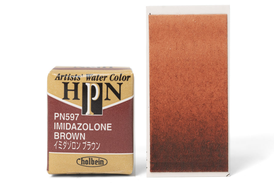 Holbein - Holbein Artists' Watercolor Half Pans, #597 Imidazolone Brown - St. Louis Art Supply