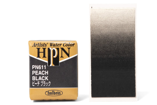 Holbein - Holbein Artists' Watercolor Half Pans, #611 Peach Black - St. Louis Art Supply