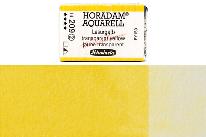Schmincke - Horadam Watercolor Full Pan, #209 Transparent Yellow - St. Louis Art Supply