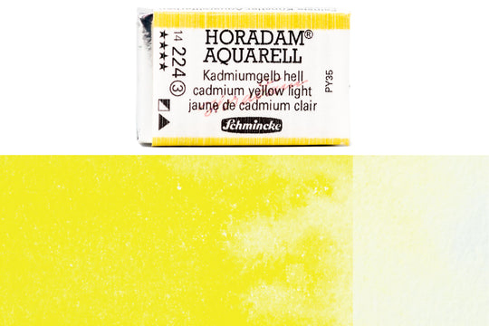Schmincke - Horadam Watercolor Full Pan, #224 Cadmium Yellow Light - St. Louis Art Supply